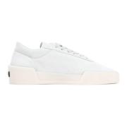 Fear Of God Grå Läder Sneakers Aw24 Stil White, Herr