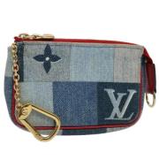 Louis Vuitton Vintage Pre-owned Canvas necessrer Blue, Dam