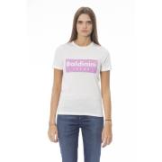 Baldinini Trendig T-shirt med fronttryck White, Dam