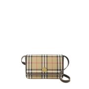 Burberry Beige Syntetläder Crossbody-väska Beige, Dam