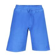 North Sails Blå Sportiga Bomullsshorts med Tryck Blue, Herr