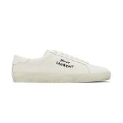 Saint Laurent Casual Sneakers för Män och Kvinnor White, Herr