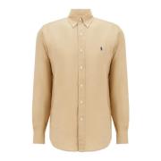 Ralph Lauren Avslappnad Linneskjorta Beige, Herr