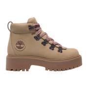 Timberland Beige Hikerstövlar med Stone Street Plateau Beige, Dam