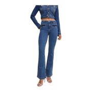 Liu Jo Glitterdetalj Donna Jeans Slim Fit Blue, Dam