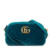 Gucci Vintage Pre-owned Canvas crossbodyvskor Blue, Dam