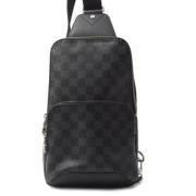 Louis Vuitton Vintage Pre-owned Canvas crossbodyvskor Black, Dam