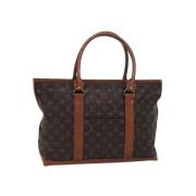 Louis Vuitton Vintage Pre-owned Canvas axelremsvskor Brown, Dam