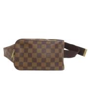 Louis Vuitton Vintage Pre-owned Canvas axelremsvskor Brown, Dam