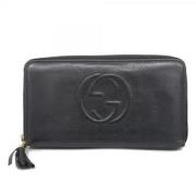 Gucci Vintage Pre-owned Laeder plnbcker Black, Dam