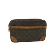 Louis Vuitton Vintage Pre-owned Canvas kuvertvskor Brown, Dam