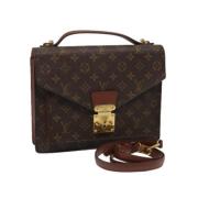 Louis Vuitton Vintage Pre-owned Canvas handvskor Brown, Dam