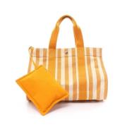 Hermès Vintage Pre-owned Canvas totevskor Orange, Dam