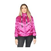 Ciesse Piumini Metallisk Nylon V-Quiltad Eco Jacka Pink, Dam