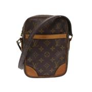 Louis Vuitton Vintage Pre-owned Canvas axelremsvskor Brown, Dam