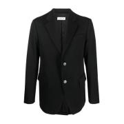 Lanvin Klassisk Svart Ullblazer Black, Herr