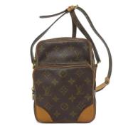 Louis Vuitton Vintage Pre-owned Canvas axelremsvskor Brown, Dam