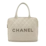 Chanel Vintage Pre-owned Canvas chanel-vskor Gray, Dam