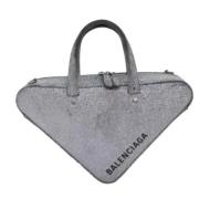 Balenciaga Vintage Pre-owned Laeder balenciaga-vskor Gray, Dam