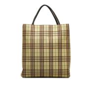 Burberry Vintage Pre-owned Canvas totevskor Beige, Dam