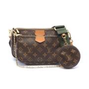 Louis Vuitton Vintage Pre-owned Laeder axelremsvskor Brown, Dam