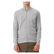 Valenza Mjuk Grå Dragkedja Cardigan Gray, Herr