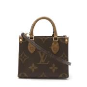 Louis Vuitton Vintage Pre-owned Canvas handvskor Brown, Dam