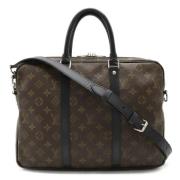 Louis Vuitton Vintage Pre-owned Canvas portfljer Brown, Dam