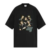 Vetements Tryckt T-shirt Black, Herr