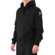 Parajumpers Svart Everest Hoodie Stretch Logo Black, Herr