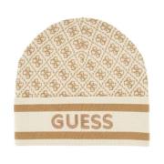 Guess Dam Logotyp Hatt Beige, Dam