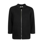 Max Mara Svarta Jackor med Ghianda Detalj Black, Dam