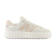 New Balance Rosa Sneakers - Läder, Snörning Beige, Dam