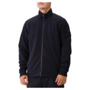 Stone Island Ghost Zip Navy Blue Fleecetröja Blue, Herr