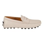 Tod's Platta Mockasin Skor Beige, Dam