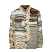 Pendleton Patchwork Overshirt med Krage Multicolor, Herr