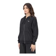 Puma Svart Zip Hoodie Tröja Black, Dam