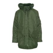 Carhartt Wip Justeerbaar huippuparka plyysivuorella Green, Herr