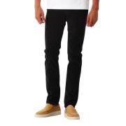 Jacob Cohën Svarta Slim Chinos Black, Herr