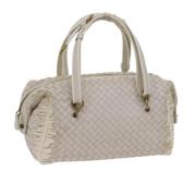 Bottega Veneta Vintage Pre-owned Laeder axelremsvskor White, Dam