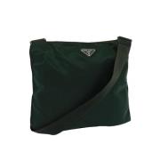 Prada Vintage Pre-owned Nylon prada-vskor Green, Dam