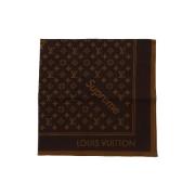 Louis Vuitton Vintage Pre-owned Silke sjalar Brown, Dam