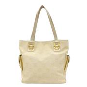 Salvatore Ferragamo Pre-owned Pre-owned Canvas totevskor Beige, Dam