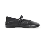 The Row Svarta Ballerinaskor Elegant Stil Black, Dam