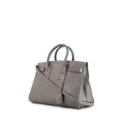 Yves Saint Laurent Vintage Pre-owned Laeder handvskor Gray, Dam