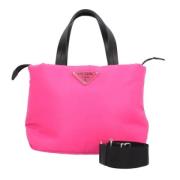 Prada Vintage Pre-owned Nylon prada-vskor Pink, Dam