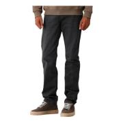 Ami Paris Svarta klassiska fit jeans Black, Herr