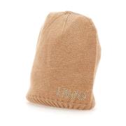 Liu Jo Beige Ullblandning Strass Hatt Beige, Dam