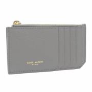 Yves Saint Laurent Vintage Pre-owned Laeder plnbcker Gray, Dam