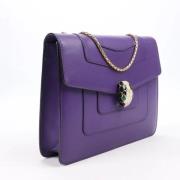 Bvlgari Vintage Pre-owned Laeder crossbodyvskor Purple, Dam